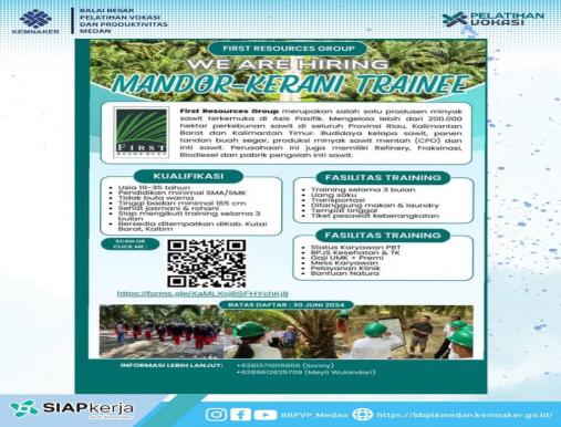 RECRUITMENT MANDOR TRAINEE BATCH IV 2024